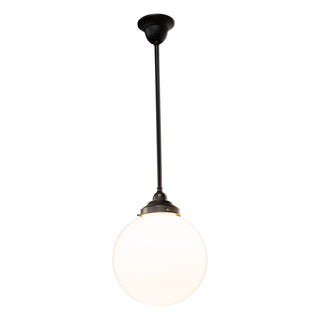 Lighting Inspirations Sphere 12" Opal Gloss On Rod Set 3/4'' x 1/2m Patina