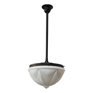 Lighting Inspirations Empire 14" Opal Matte On Rod Set 3/4'' x 1/2m Patina