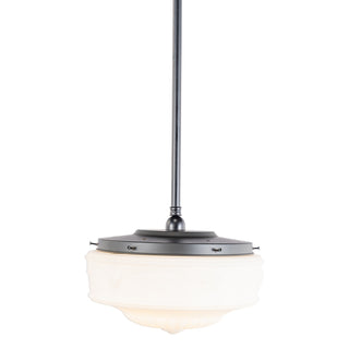 Lighting Inspirations Senator 14'' Opal Matte On Rod Set 3/4'' x 1/2m Patina