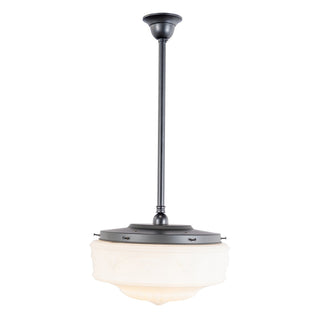 Lighting Inspirations Senator 14'' Opal Matte On Rod Set 3/4'' x 1/2m Patina