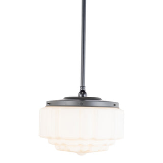 Lighting Inspirations St Kilda 14" Opal Matte On Rod Set 3/4'' x 1/2m Patina