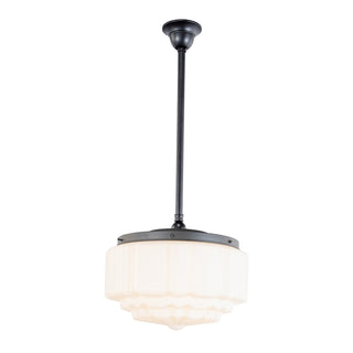 Lighting Inspirations St Kilda 14" Opal Matte On Rod Set 3/4'' x 1/2m Patina