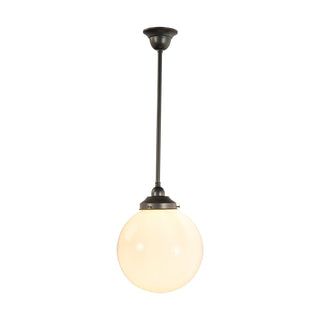 Lighting Inspirations Sphere  8'' Opal Gloss On Rod Set 1/2'' x 1/2m Patina