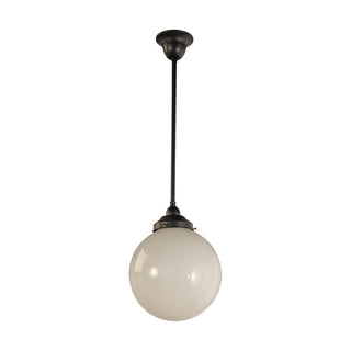 Lighting Inspirations Sphere  8'' Opal Gloss On Rod Set 1/2'' x 1/2m Patina