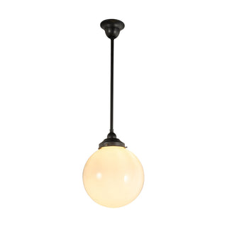 Lighting Inspirations Sphere  8'' Opal Gloss On Rod Set 1/2'' x 1/2m Patina