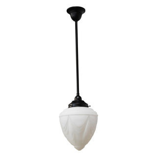 Lighting Inspirations Empire 8'' Opal Matte On Rod Set 1/2'' x 1/2m Patina