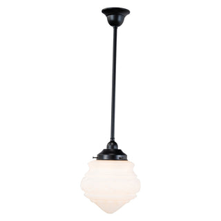 Lighting Inspirations Premier 8'' Opal Matte On Rod Set 1/2'' x 1/2m Patina