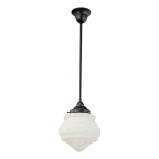 Lighting Inspirations Premier 8'' Opal Matte On Rod Set 1/2'' x 1/2m Patina