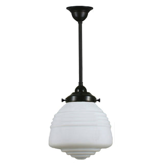 Lighting Inspirations Domec Opal Matte on Rod Set 1/2'' x 1/2m Patina