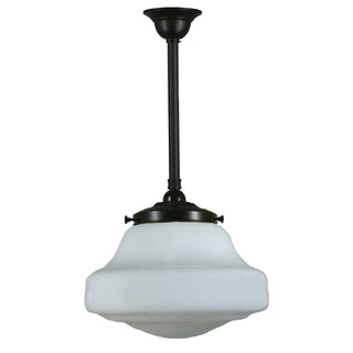 Lighting Inspirations Lincoln Opal Matte On Rod Set 3/4'' x 1/2m Patina