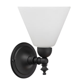 Lighting Inspirations Koscina Wall Light Patina With Cono Opal Matte