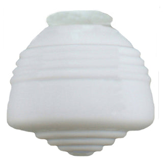 Lighting Inspirations Domec Glass Shade 4 1/4" Fitter Opal Gloss