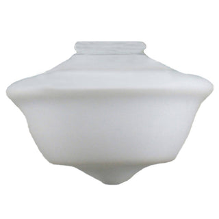 Lighting Inspirations Victorian 9" Schoolhouse Shade 4 1/4" Fitter Opal Gloss