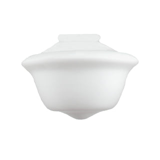 Lighting Inspirations Victorian 16" Schoolhouse Shade 6 1/4" Fitter Opal Gloss