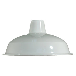Lighting Inspirations Warehouse 300mm Metal Shade 29mm Hole White