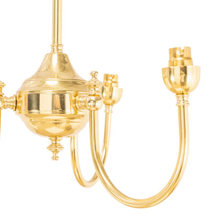 Lighting Inspirations Luke 3 Light Pendant Polished Brass Frame Only
