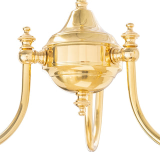 Lighting Inspirations Luke 3 Light Pendant Polished Brass Frame Only