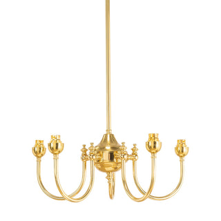 Lighting Inspirations Luke 5 Light Pendant Polished Brass Frame Only