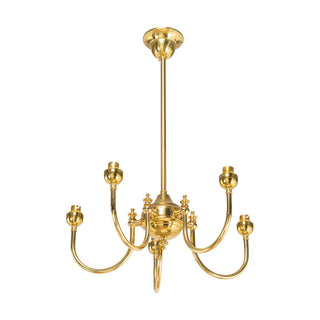 Lighting Inspirations Luke 5 Light Pendant Polished Brass Frame Only