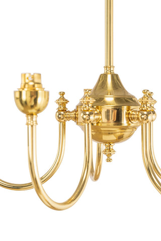 Lighting Inspirations Luke 5 Light Pendant Polished Brass Frame Only