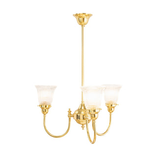 Lighting Inspirations Luke 3 Light Pendant Arms Up Zipper 23 Clear Shades