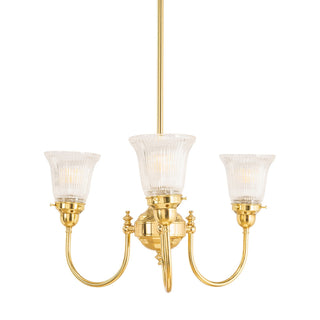 Lighting Inspirations Luke 3 Light Pendant Arms Up Zipper 23 Clear Shades