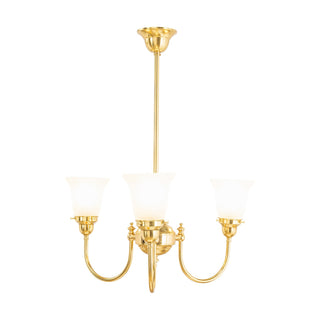 Lighting Inspirations Luke 3 Light Pendant Arms Up Zipper 23 Frost Shades
