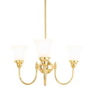 Lighting Inspirations Luke 3 Light Pendant Arms Up Zipper 23 Frost Shades