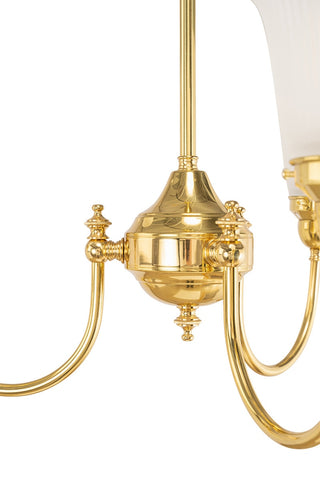 Lighting Inspirations Luke 3 Light Pendant Arms Up Zipper 23 Frost Shades