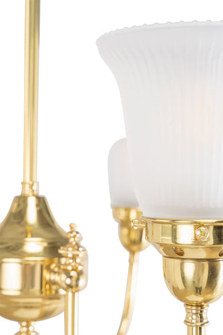 Lighting Inspirations Luke 3 Light Pendant Arms Up Zipper 23 Frost Shades