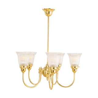 Lighting Inspirations Luke 5 Light Pendant Arms Up Zipper 23 Clear Shades