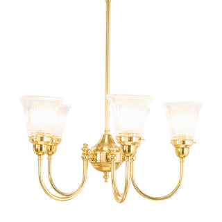 Lighting Inspirations Luke 5 Light Pendant Arms Up Zipper 23 Clear Shades