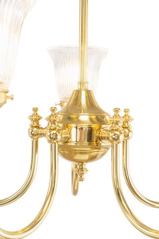 Lighting Inspirations Luke 5 Light Pendant Arms Up Zipper 23 Clear Shades