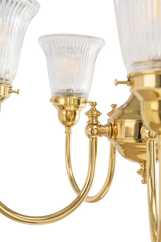 Lighting Inspirations Luke 5 Light Pendant Arms Up Zipper 23 Clear Shades
