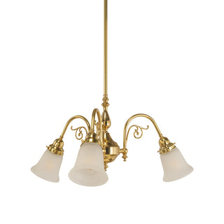 Lighting Inspirations Victoriana 3 Light Pendant With Zipper 23 Frost Shades