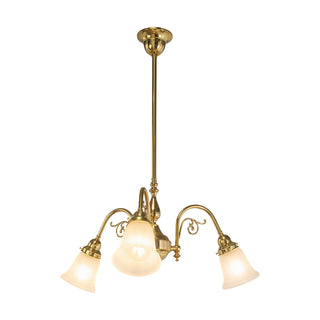 Lighting Inspirations Victoriana 3 Light Pendant With Zipper 23 Frost Shades