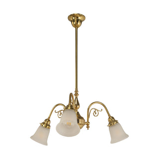 Lighting Inspirations Victoriana 3 Light Pendant With Zipper 23 Frost Shades