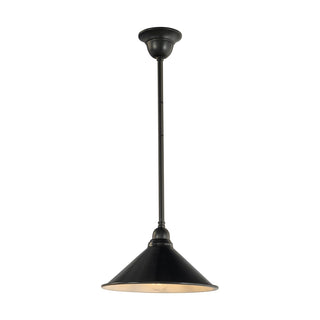 Lighting Inspirations 250mm Edwardian Black On Rod Set 1/2" Patina