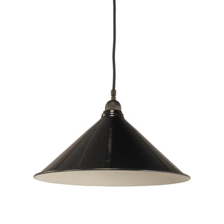 Lighting Inspirations 390mm Edwardian Black On Cloth Cord Patina