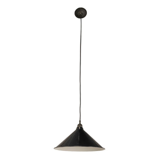 Lighting Inspirations 390mm Edwardian Black On Cloth Cord Patina