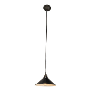 Lighting Inspirations 250mm Edwardian Black On Cloth Cord Patina