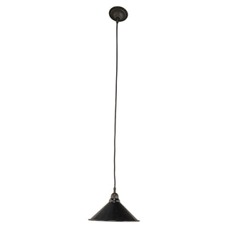 Lighting Inspirations 250mm Edwardian Black On Cloth Cord Patina