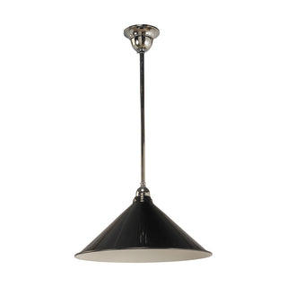 Lighting Inspirations 390mm Edwardian Black On Rod Set 1/2" Chrome