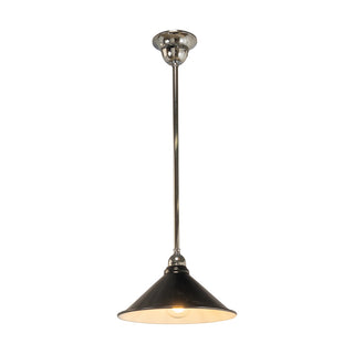 Lighting Inspirations 250mm Edwardian Black On Rod Set 1/2" Chrome