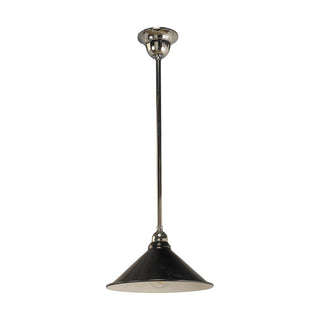 Lighting Inspirations 250mm Edwardian Black On Rod Set 1/2" Chrome