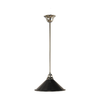 Lighting Inspirations 390mm Edwardian Black On Cloth Cord Chrome