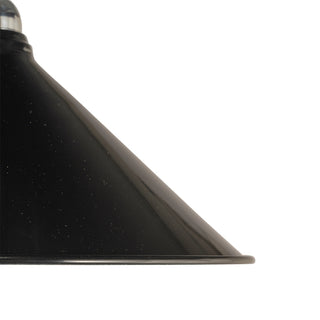 Lighting Inspirations 390mm Edwardian Black On Cloth Cord Chrome