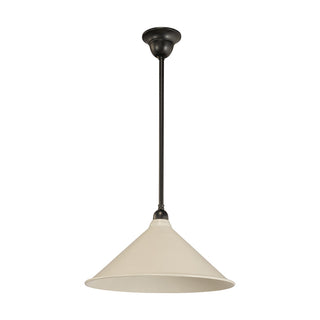 Lighting Inspirations 390mm Edwardian White On Rod Set 1/2" Patina