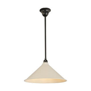 Lighting Inspirations 390mm Edwardian White On Rod Set 1/2" Patina