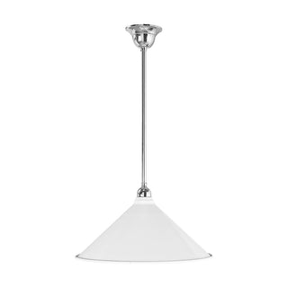 Lighting Inspirations 390mm Edwardian White On Rod Set 1/2" Chrome